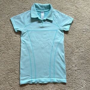 Ivivva girls polo size 8. Icy Blue